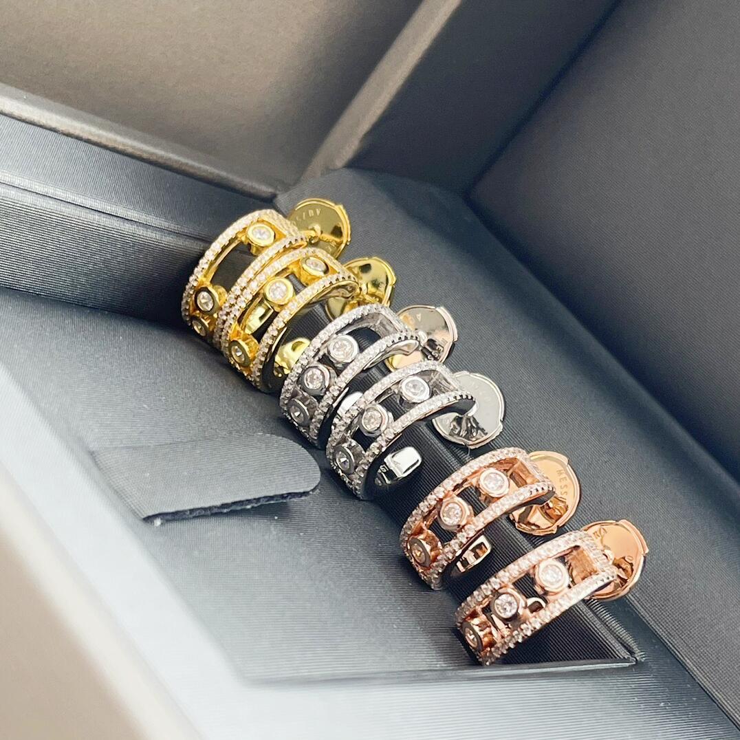 MSEV003 Créoles Move Pavées diamond hook earring - ccjewelryacc