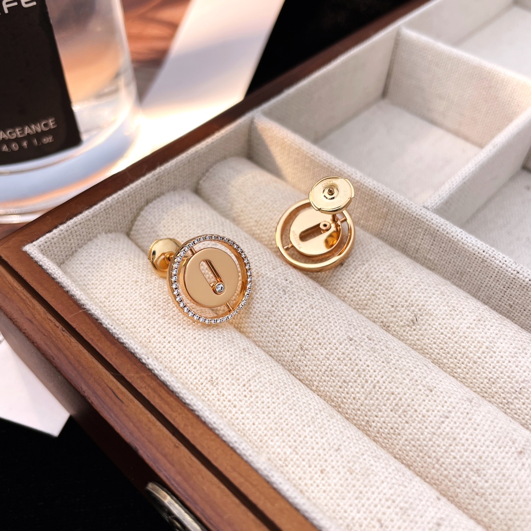 MSEV010 Puces Lucky Move stud earring - ccjewelryacc