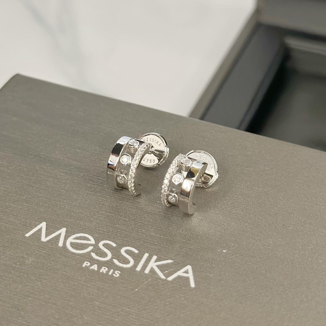 MSEV004 Mini Creoles Move Romane hook earrings - ccjewelryacc