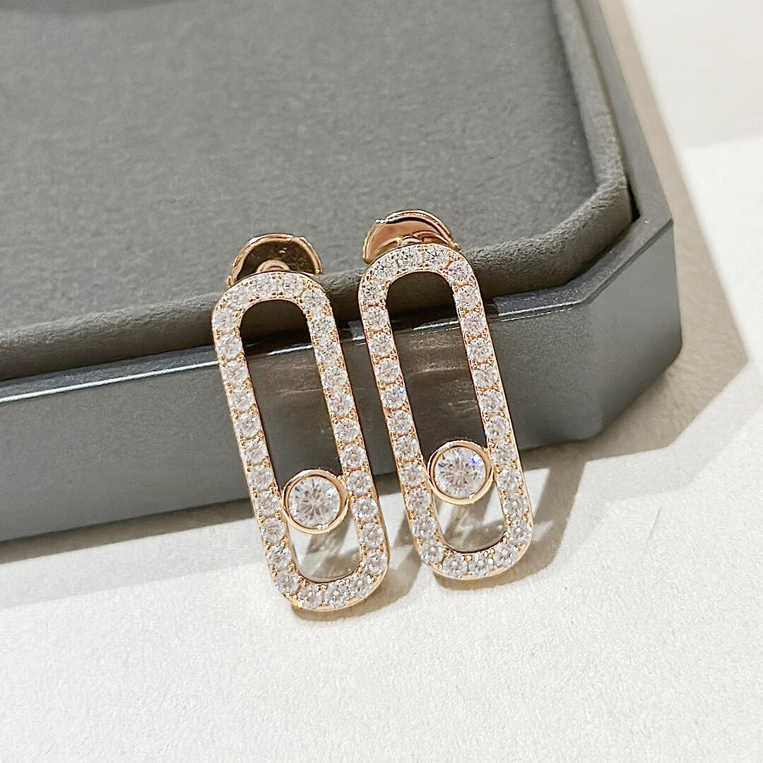 MSEV001 Move uno pavees diamond stud earring - ccjewelryacc