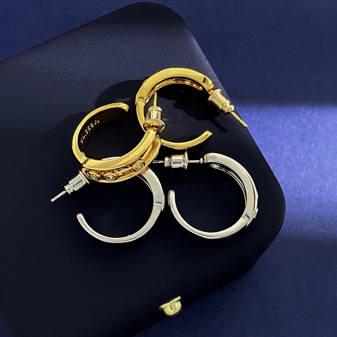 MSEV012 Creoles Move hook Earrings - ccjewelryacc