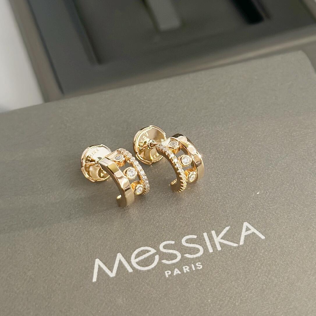 MSEV004 Mini Creoles Move Romane hook earrings - ccjewelryacc