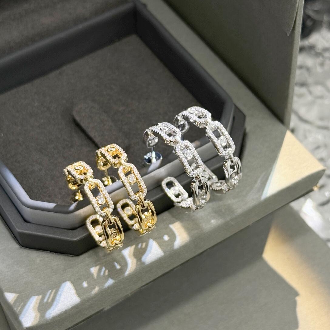 MSEV007 Creoles Move Link PM hook earrings - ccjewelryacc