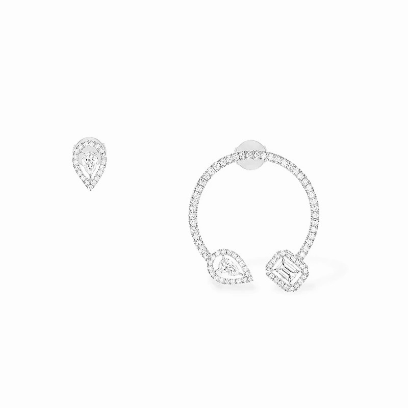 MSEV018 halbe Steigung Messika Reifen earring - ccjewelryacc