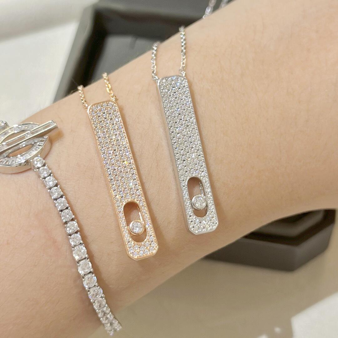 MSNV004 My First Diamond Pavé Pendant necklace - ccjewelryacc