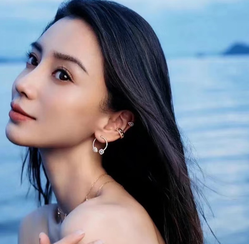 MSEV018 halbe Steigung Messika Reifen earring - ccjewelryacc