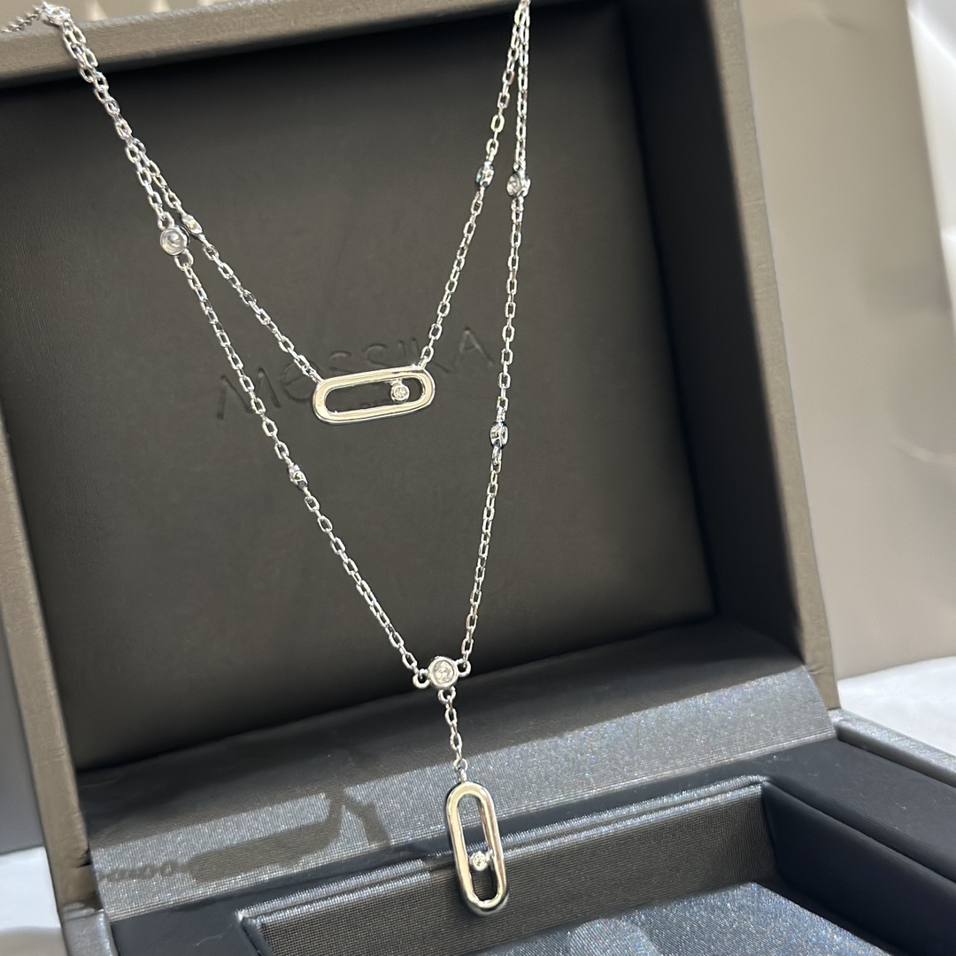 MSNV010 Move Uno 2 Rangs necklace - ccjewelryacc