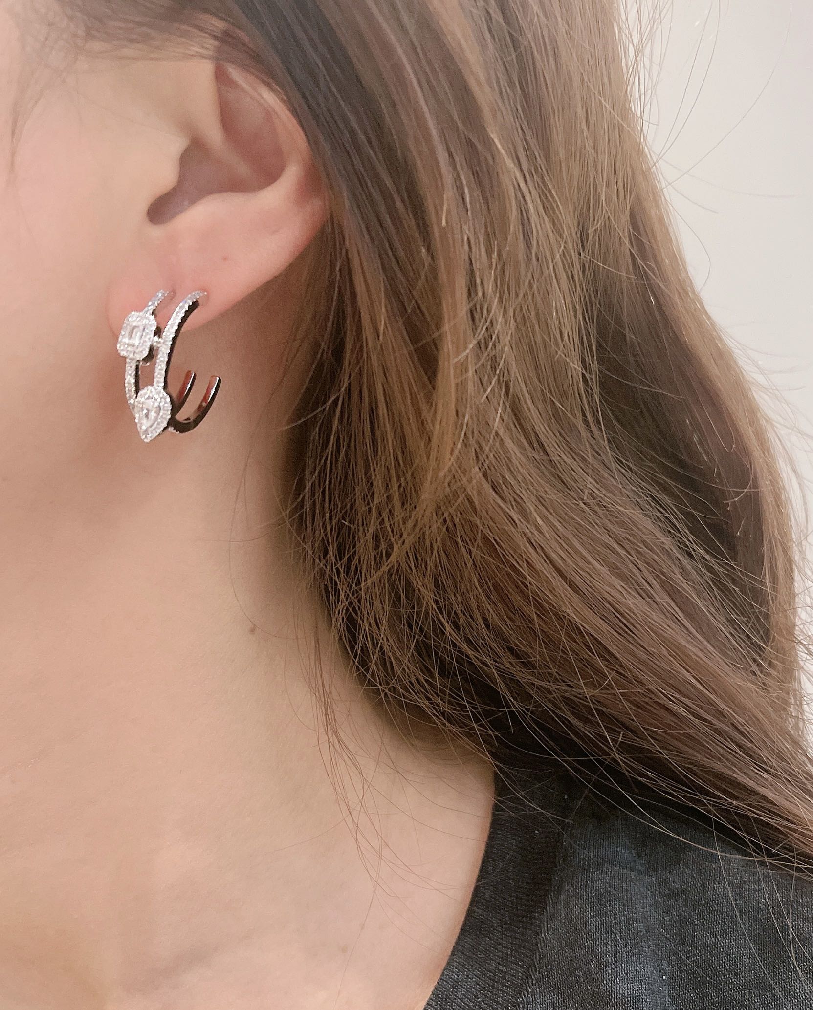 MSEV019 My twin earrings - ccjewelryacc