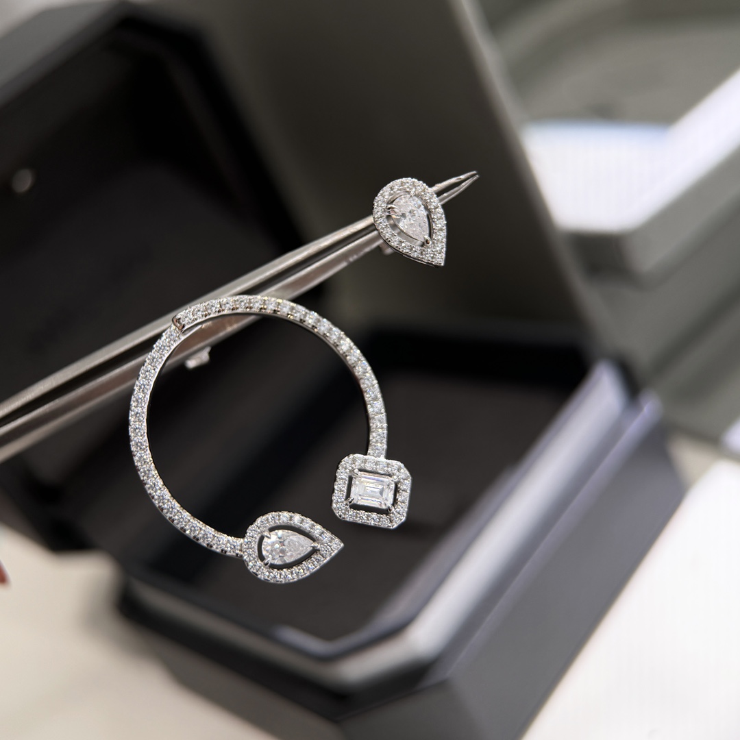 MSEV018 halbe Steigung Messika Reifen earring - ccjewelryacc