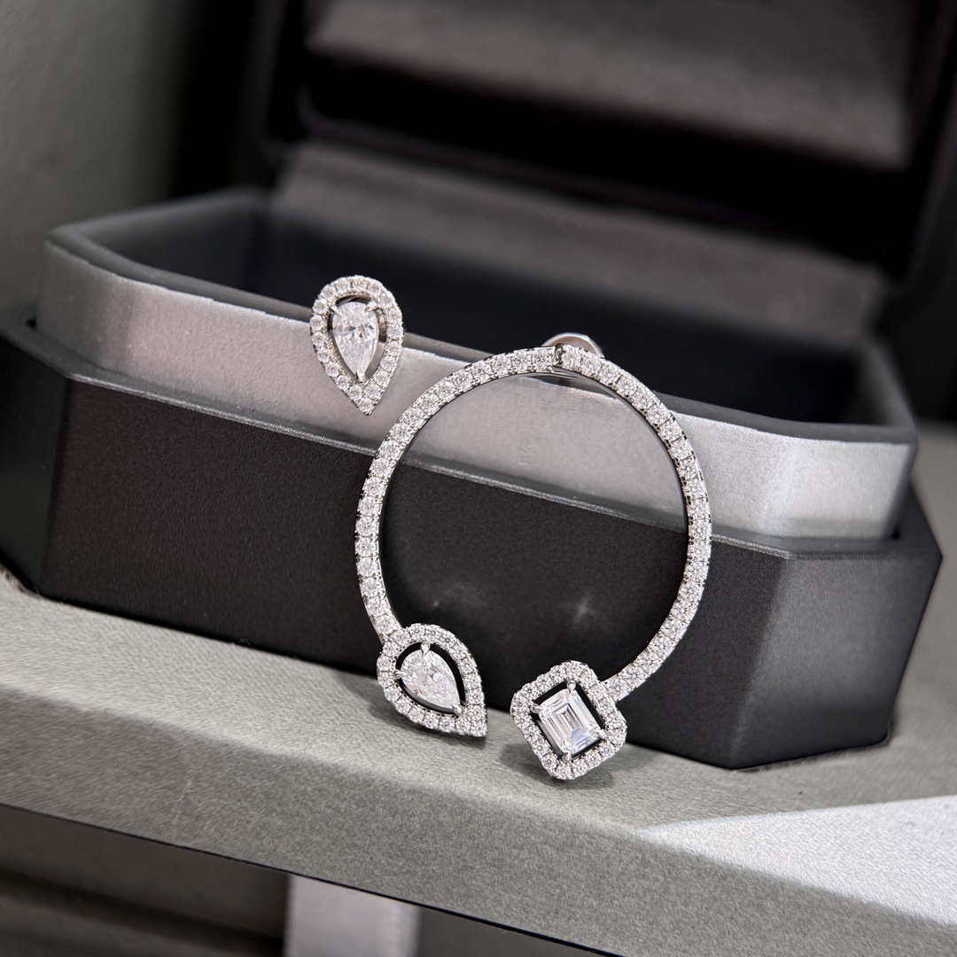 MSEV018 halbe Steigung Messika Reifen earring - ccjewelryacc