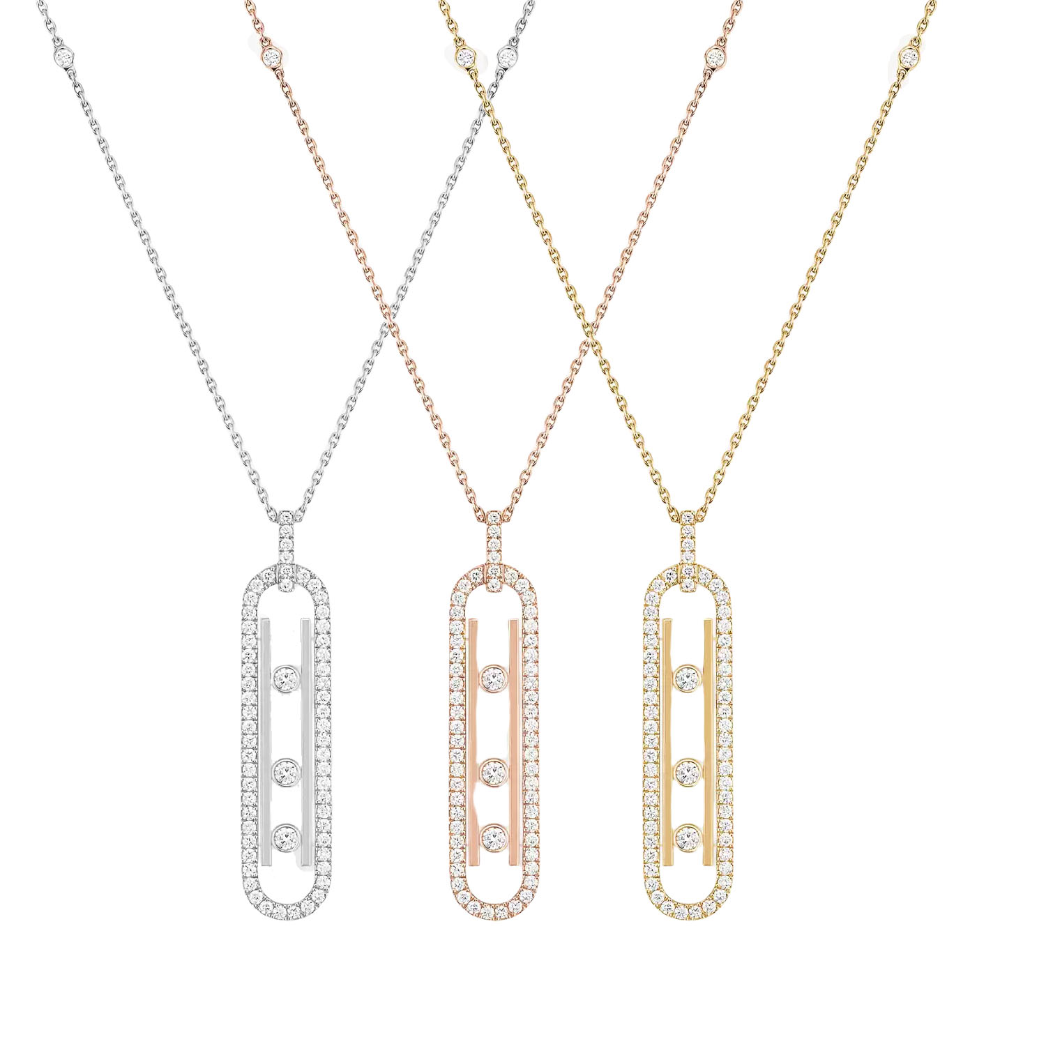 MSNV006 Move 10th PM diamond Pendant necklace - ccjewelryacc