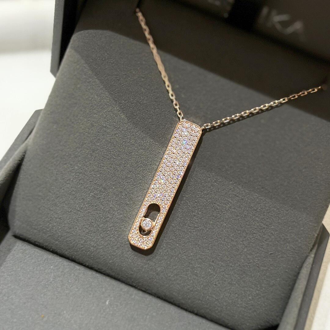 MSNV004 My First Diamond Pavé Pendant necklace - ccjewelryacc
