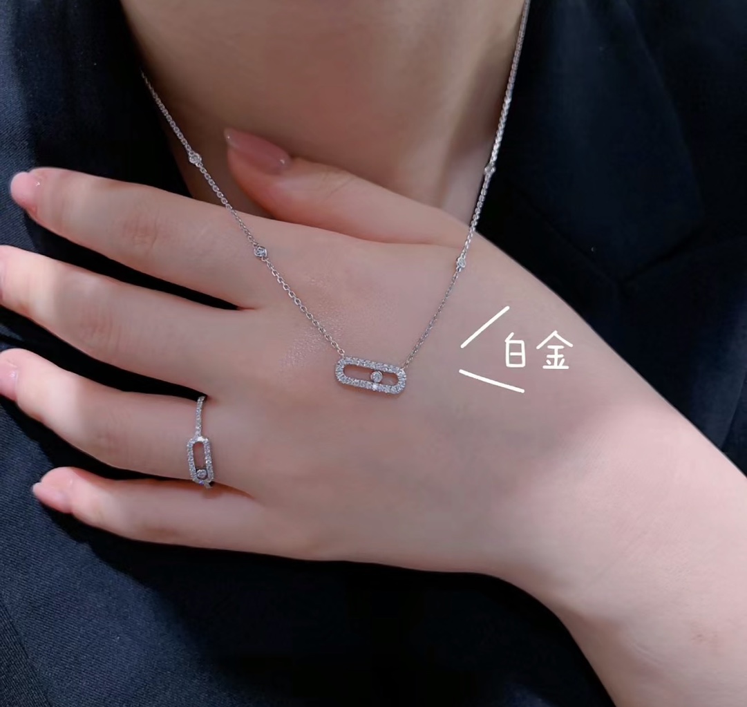 MSNV008 Move Uno Pave necklace - ccjewelryacc