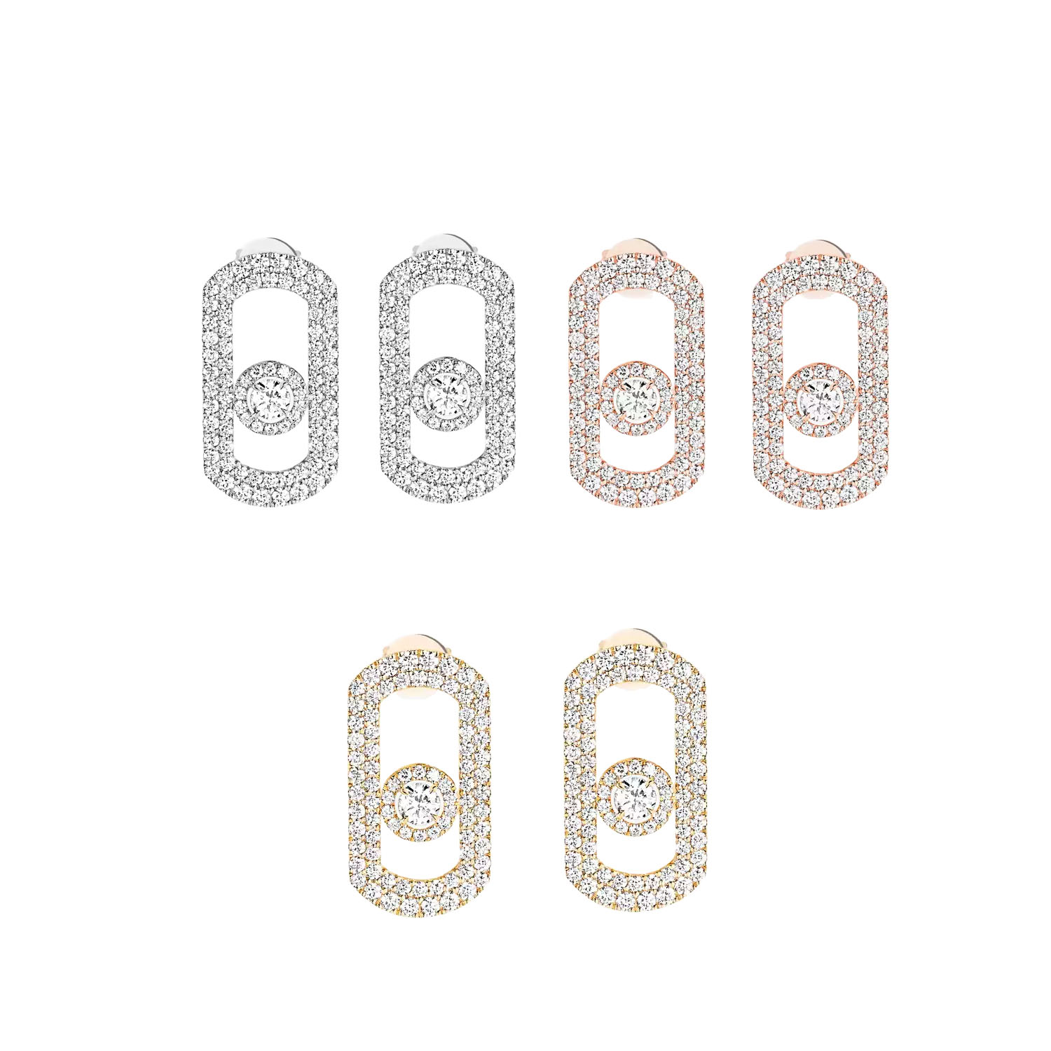 MSEV024 So Move Pavees diamond stud earring - ccjewelryacc