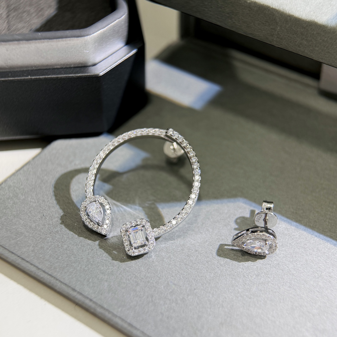 MSEV018 halbe Steigung Messika Reifen earring - ccjewelryacc