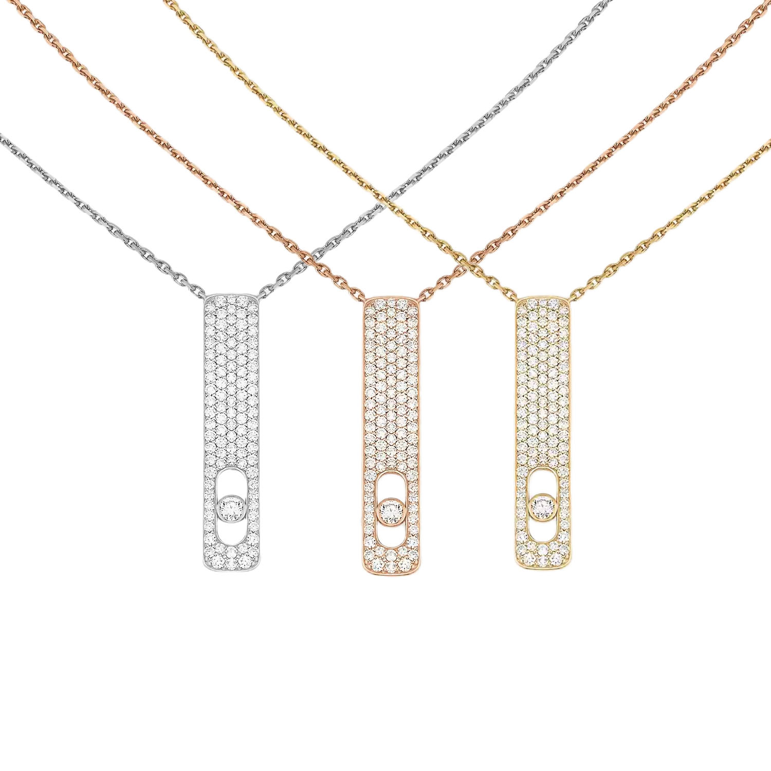 MSNV004 My First Diamond Pavé Pendant necklace - ccjewelryacc