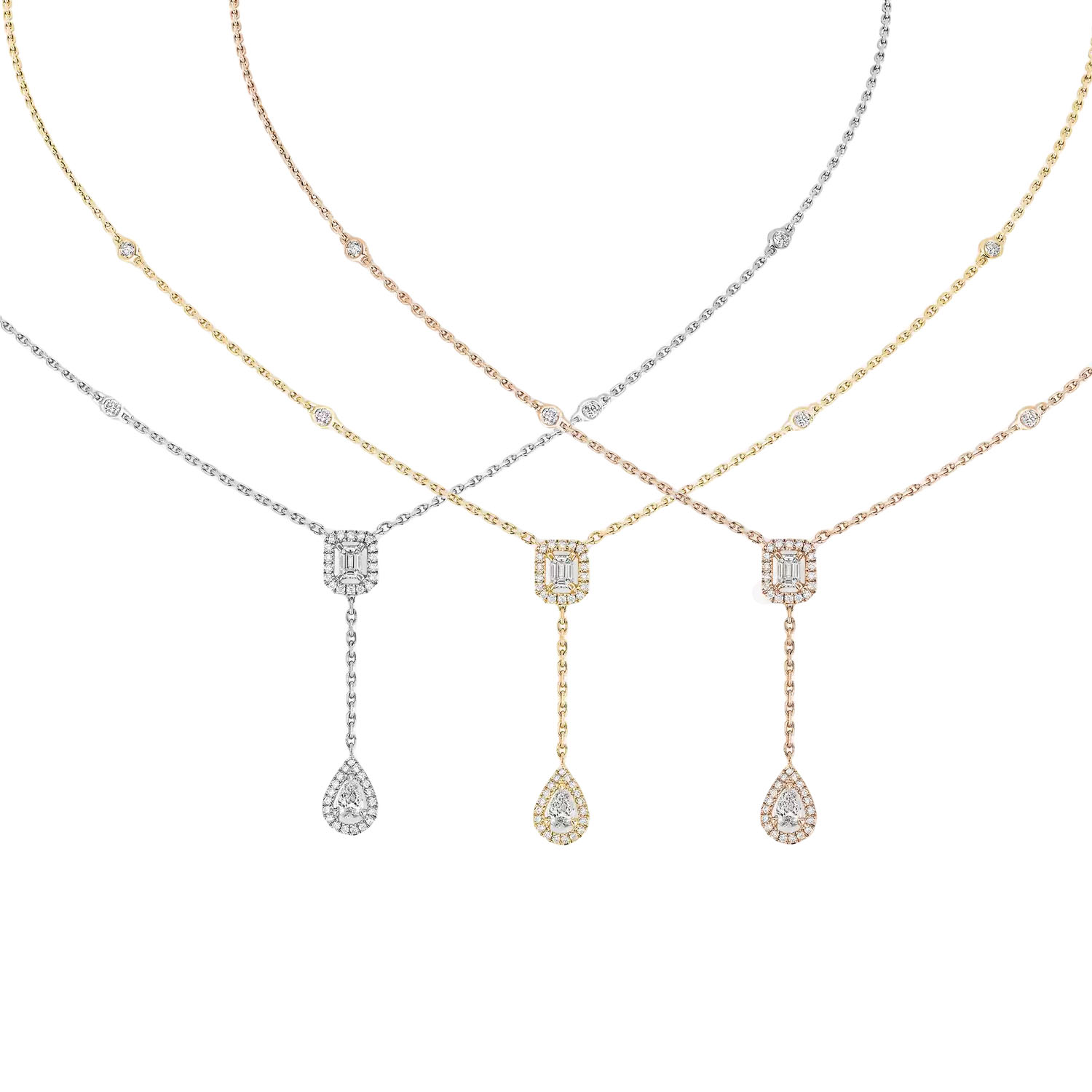 MSNV005 My Twin Cravate Pendant necklace - ccjewelryacc