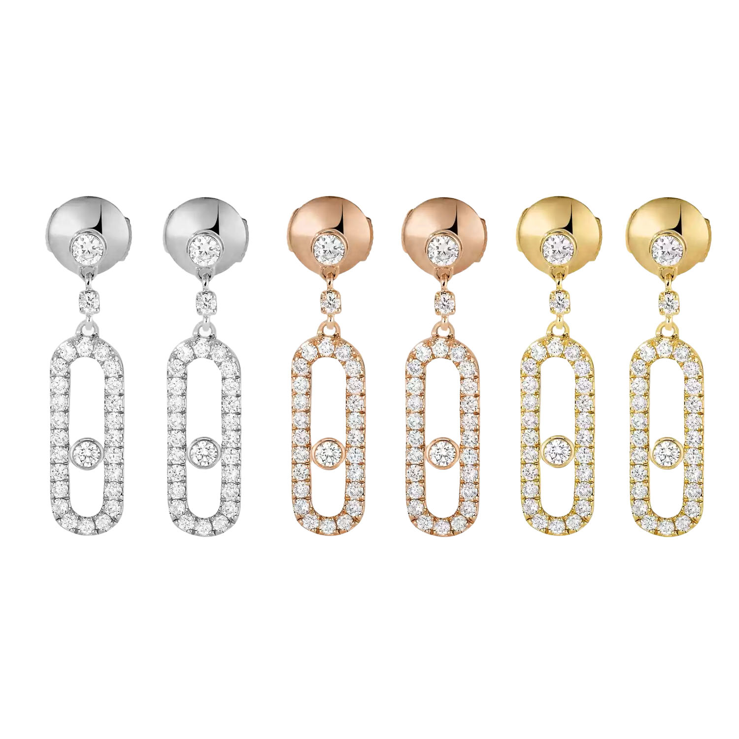 MSEV022 Dormeuses Move Uno earrings - ccjewelryacc