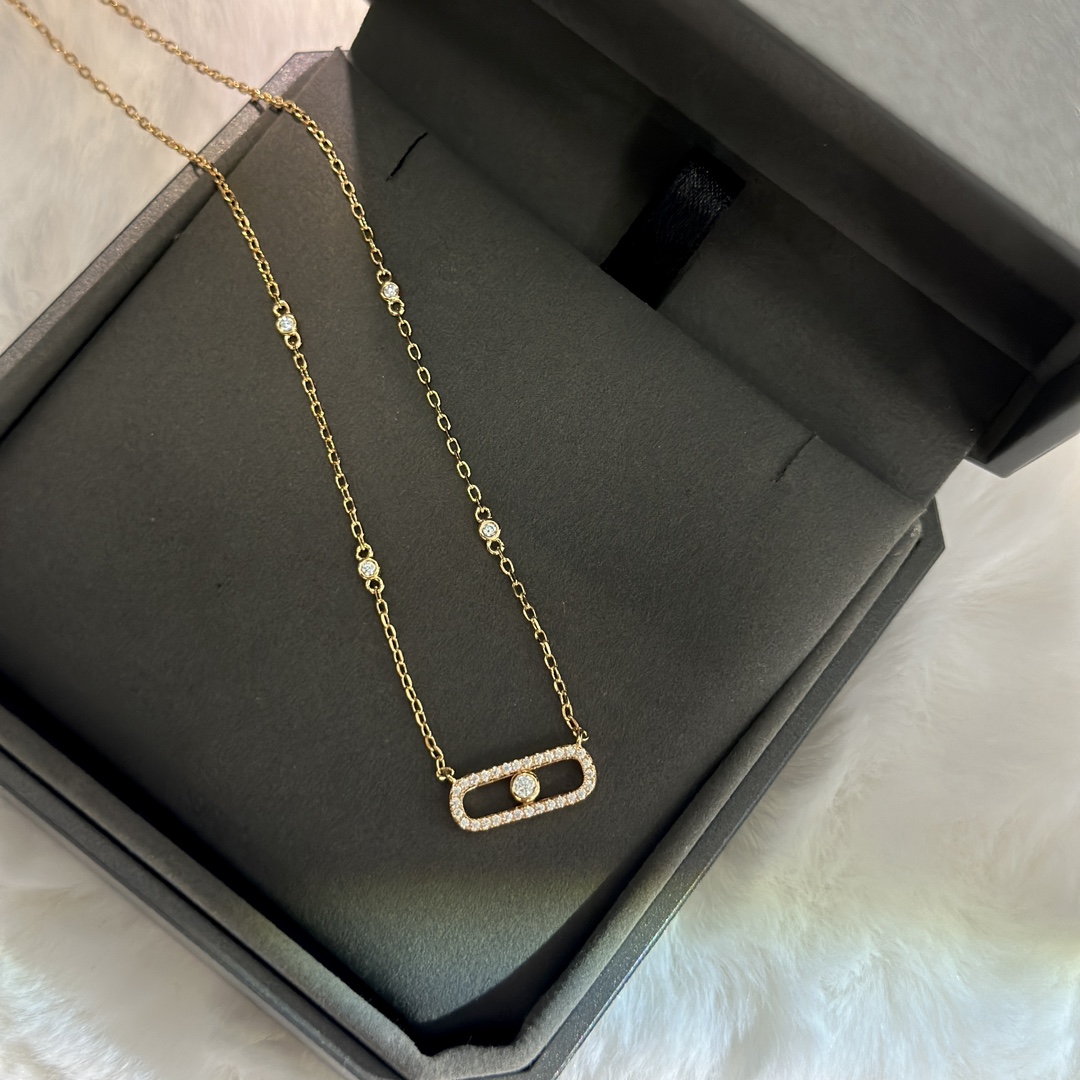 MSNV008 Move Uno Pave necklace - ccjewelryacc