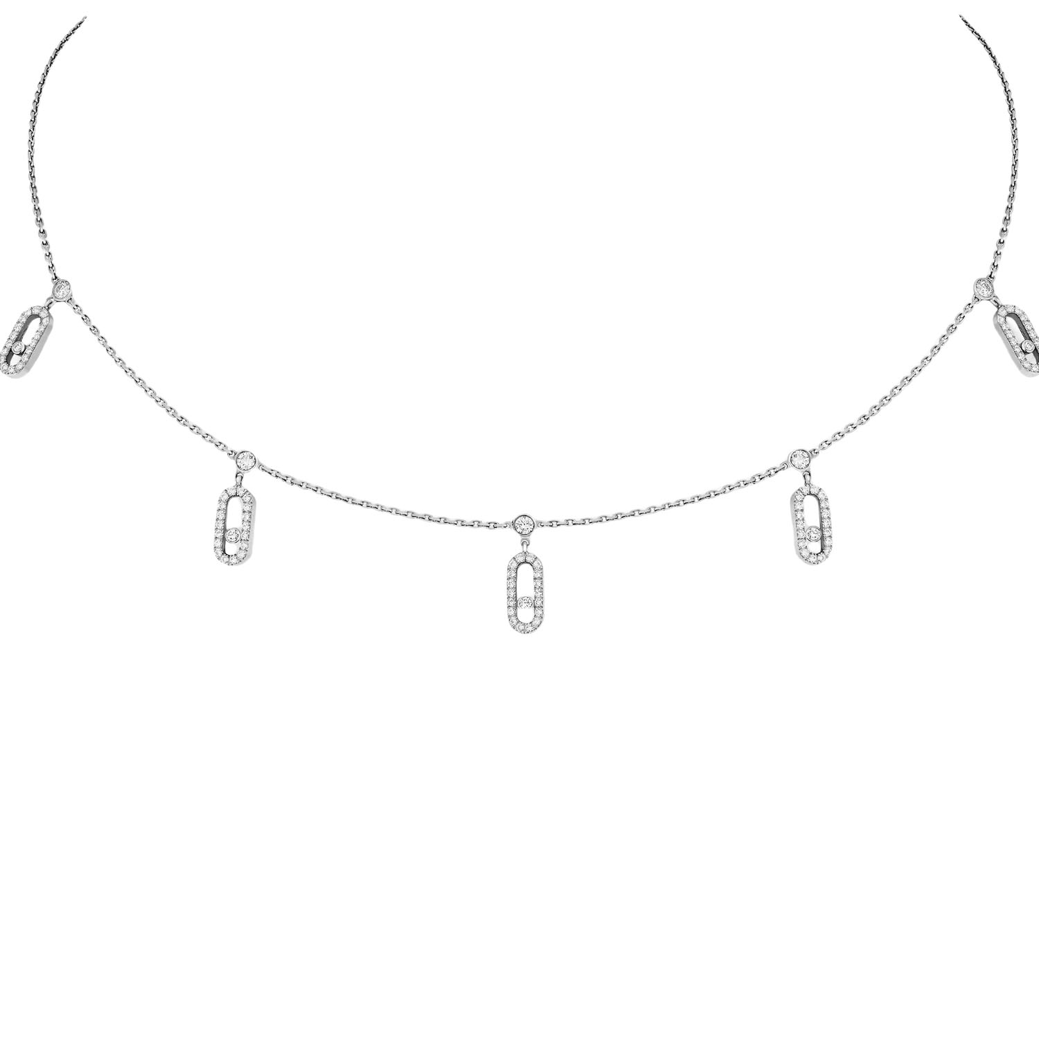 MSNV014 Choker Move Uno Pampille Pave necklace - ccjewelryacc
