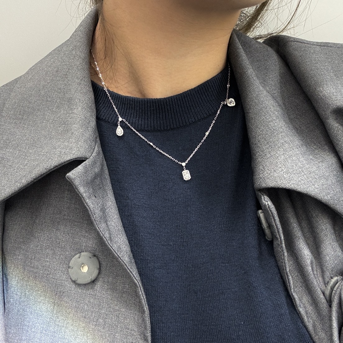 MSNV015 My Twin Trio necklace - ccjewelryacc