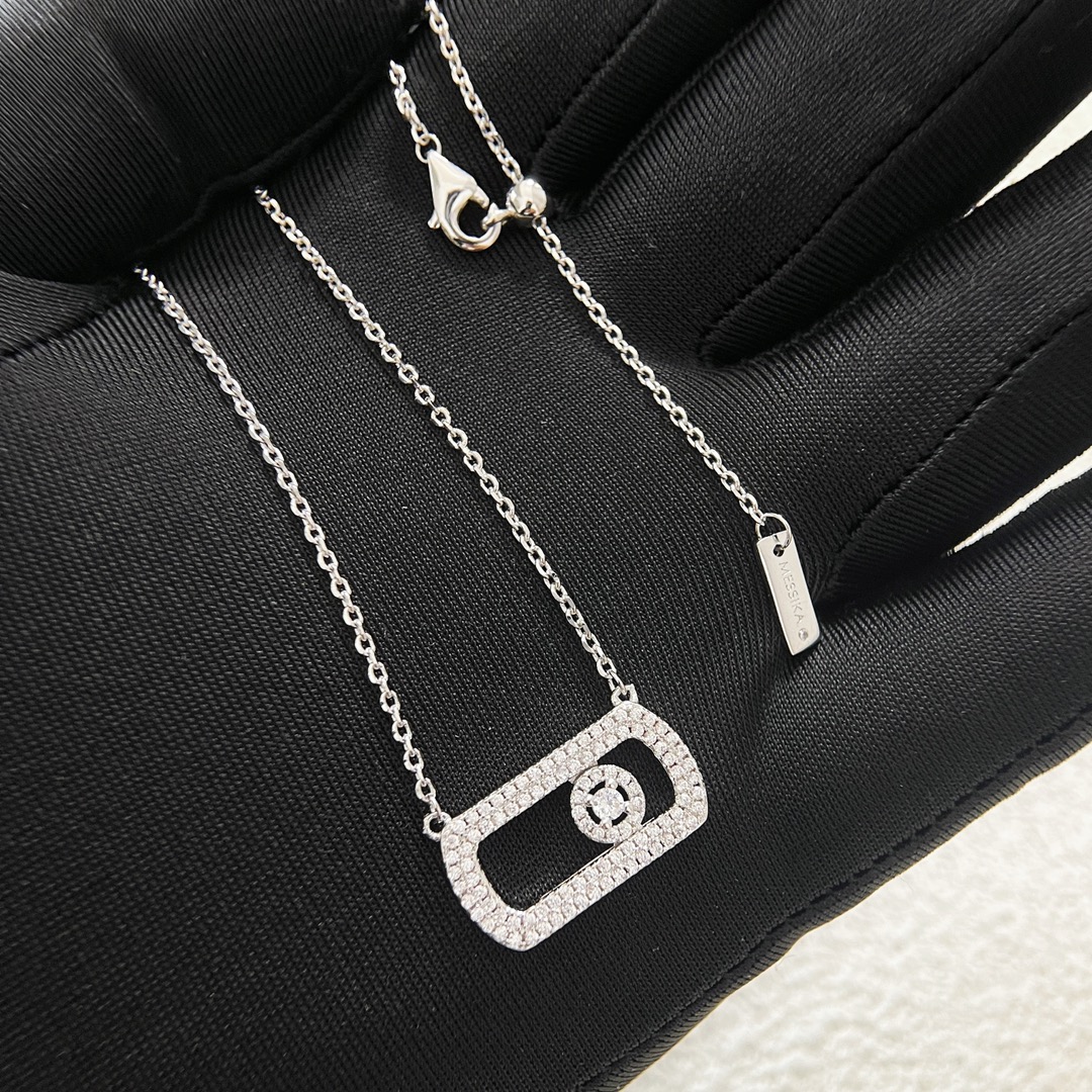 MSNV012 So Move Pave pendant necklace - ccjewelryacc