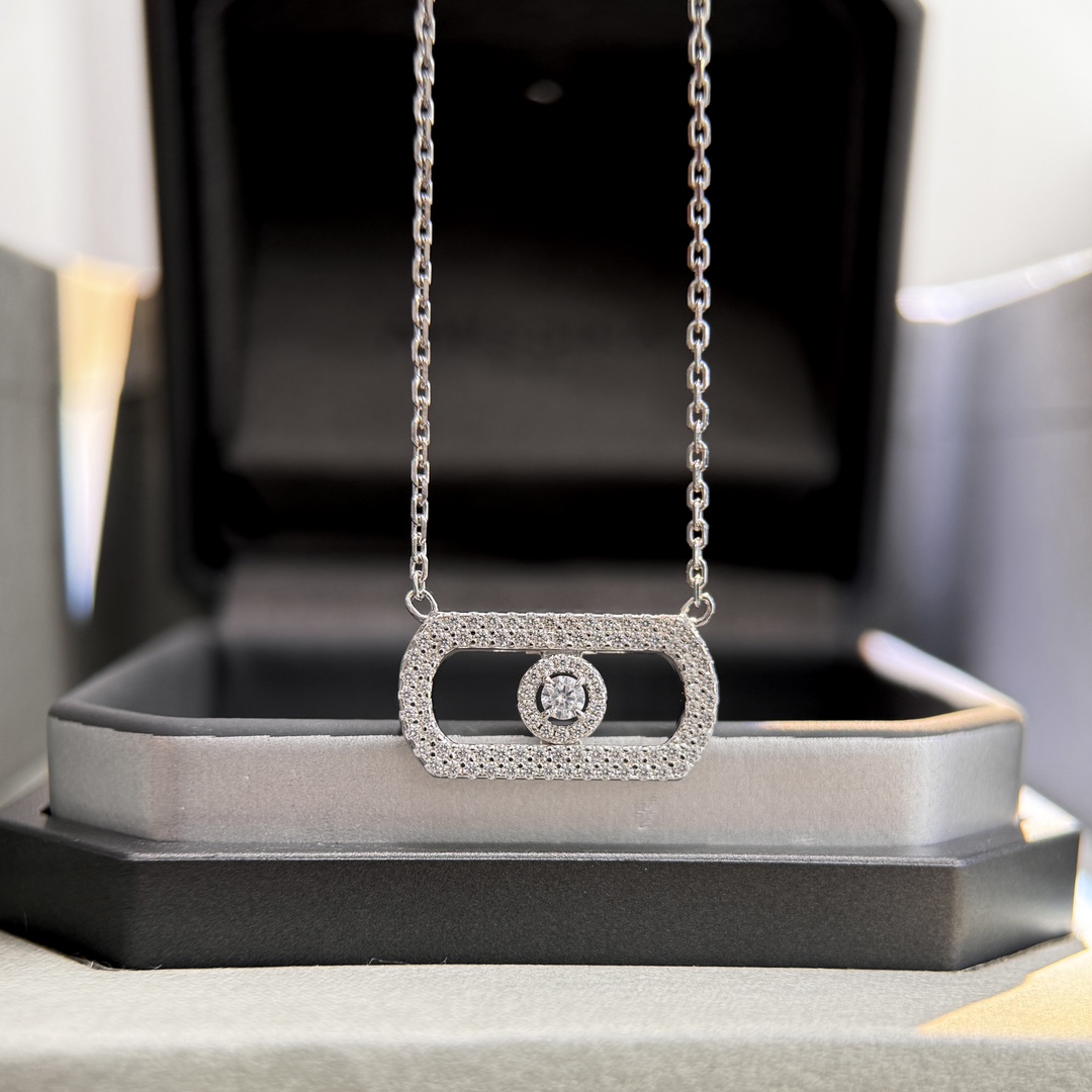 MSNV012 So Move Pave pendant necklace - ccjewelryacc