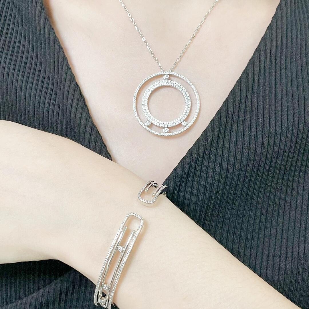 MSNV013 Collier Long Move Romane pendant necklace - ccjewelryacc