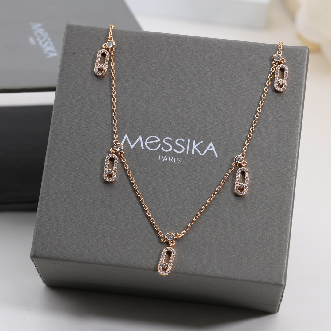 MSNV014 Choker Move Uno Pampille Pave necklace - ccjewelryacc