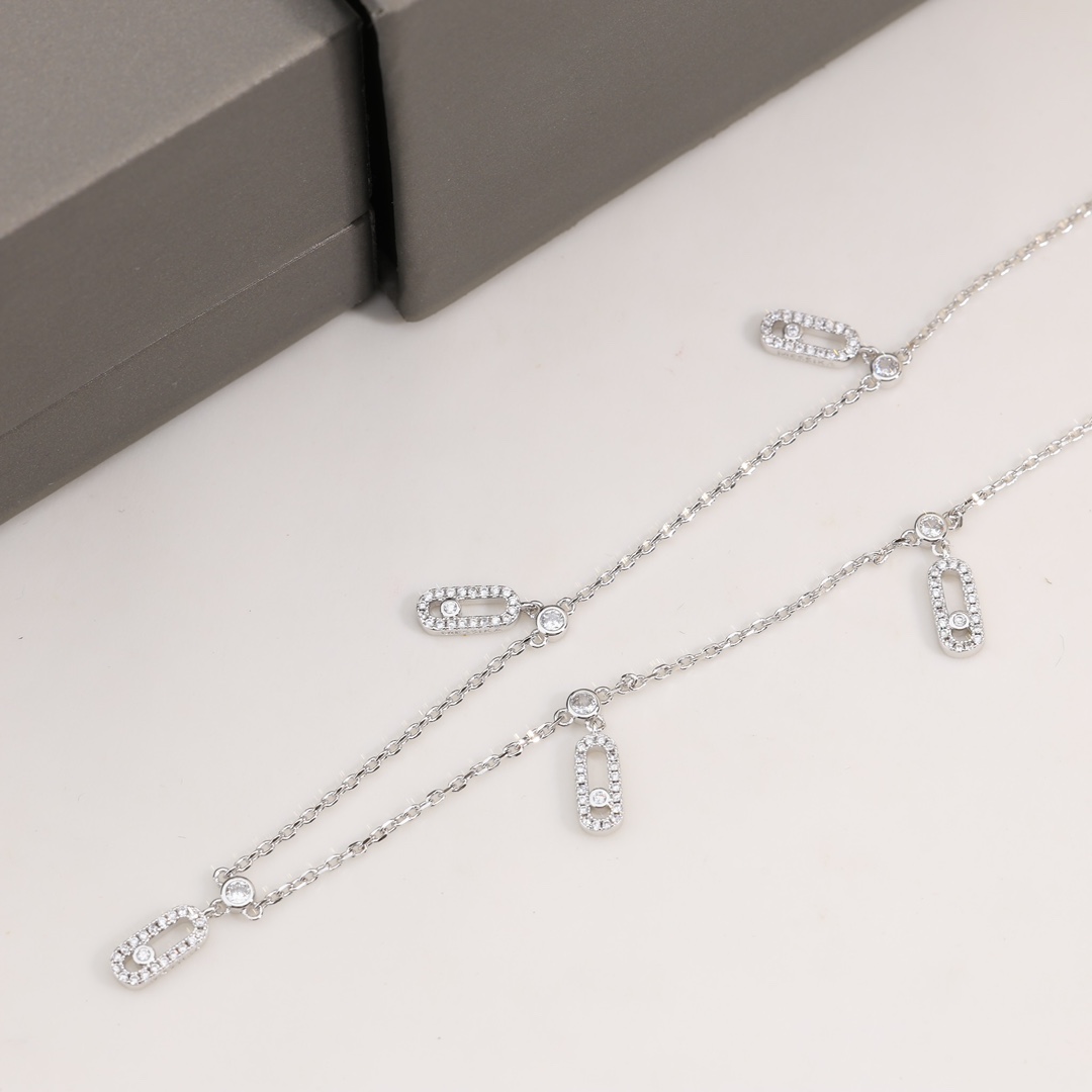 MSNV014 Choker Move Uno Pampille Pave necklace - ccjewelryacc