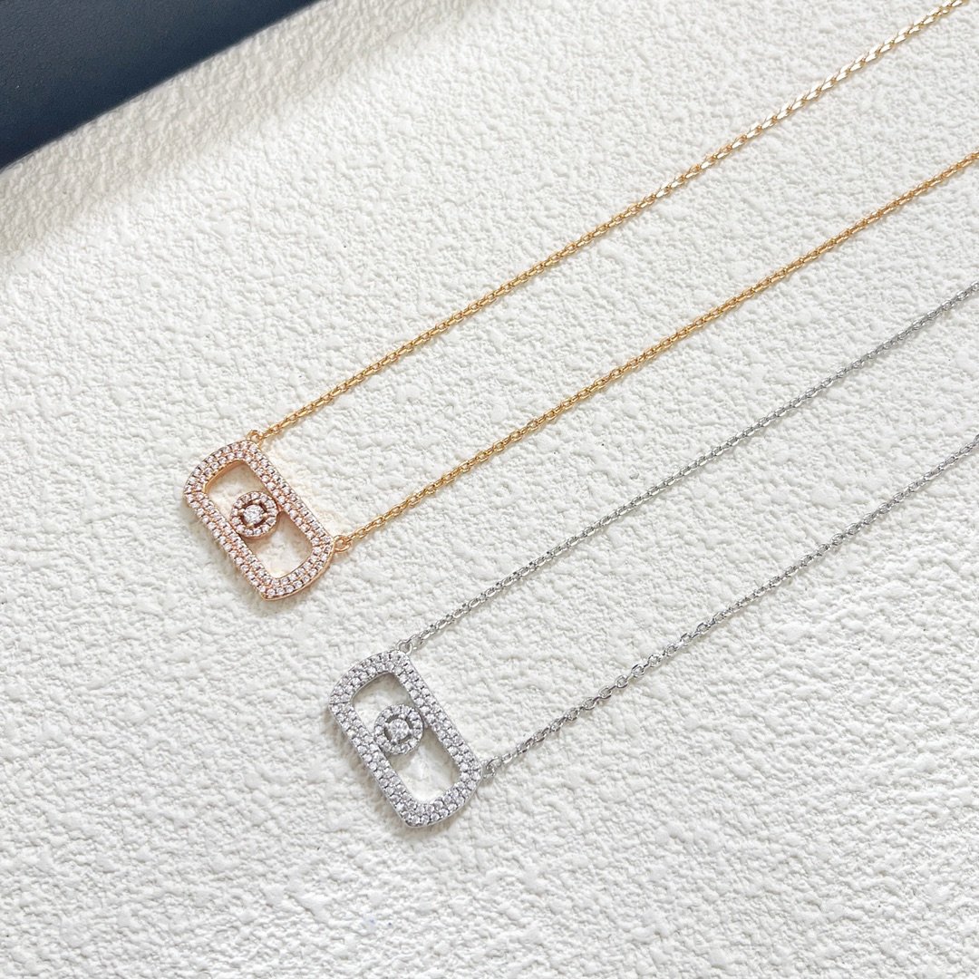 MSNV012 So Move Pave pendant necklace - ccjewelryacc