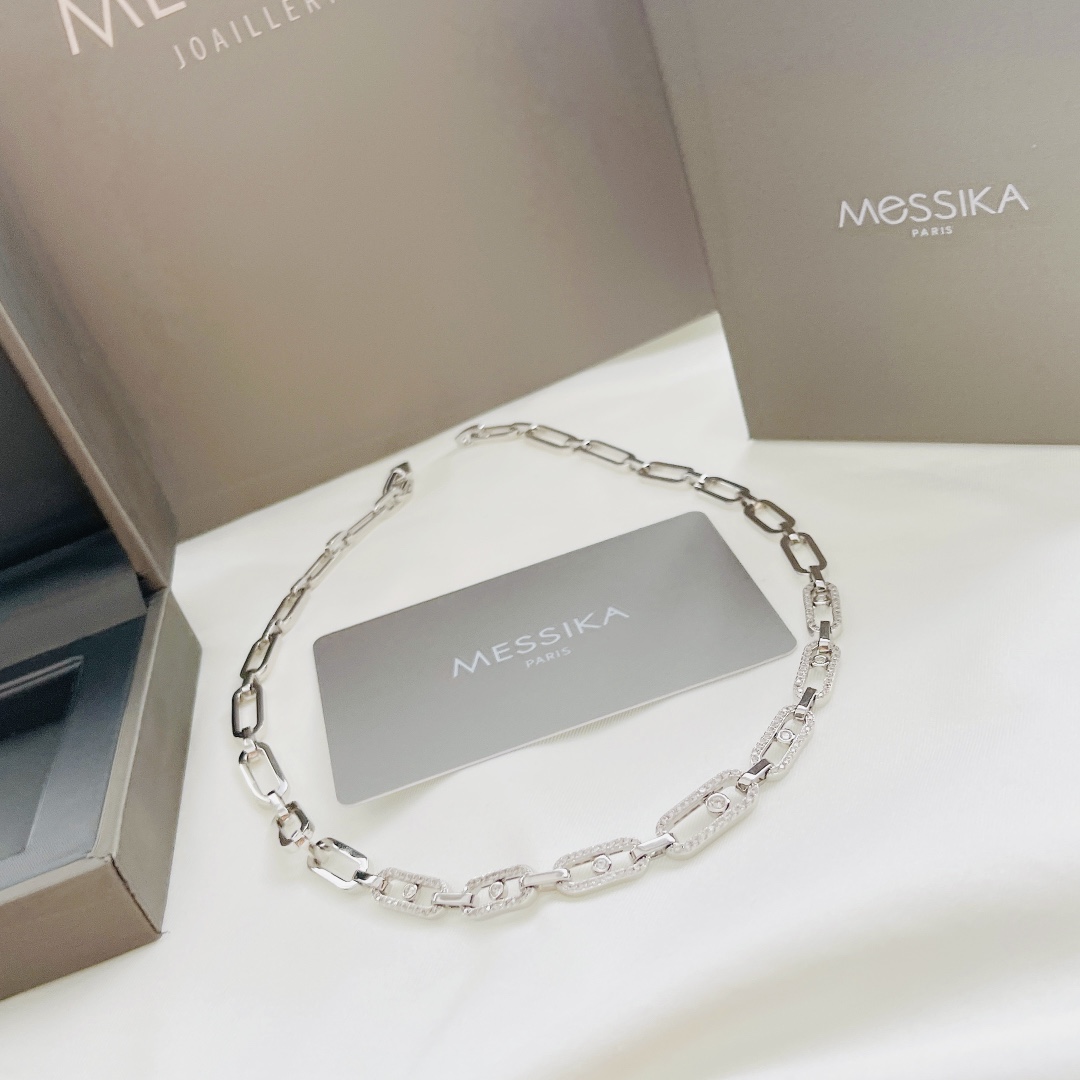 MSNV019 Choker Move Link Multi choker necklace - ccjewelryacc