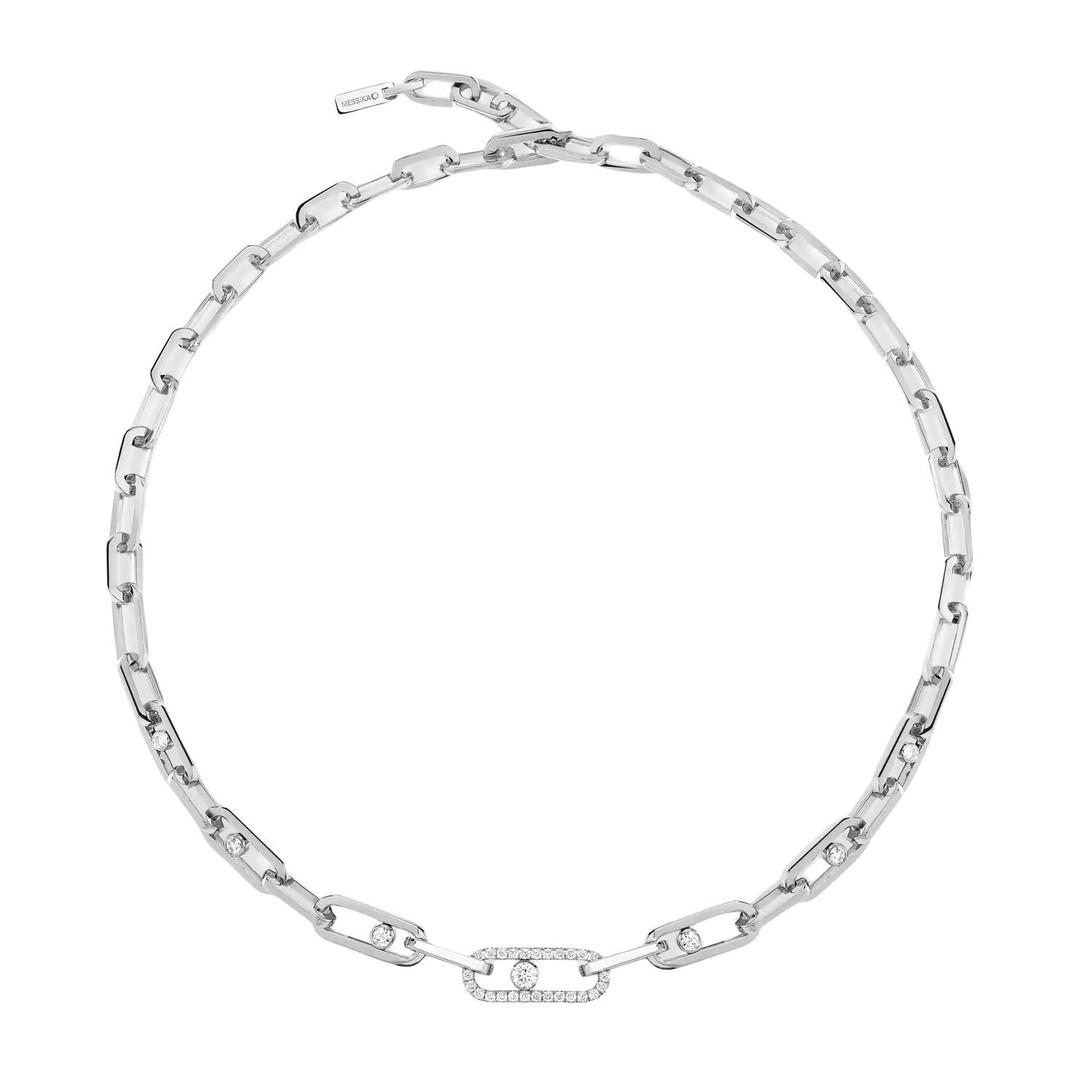 MSNV020 Move Link choker necklace - ccjewelryacc