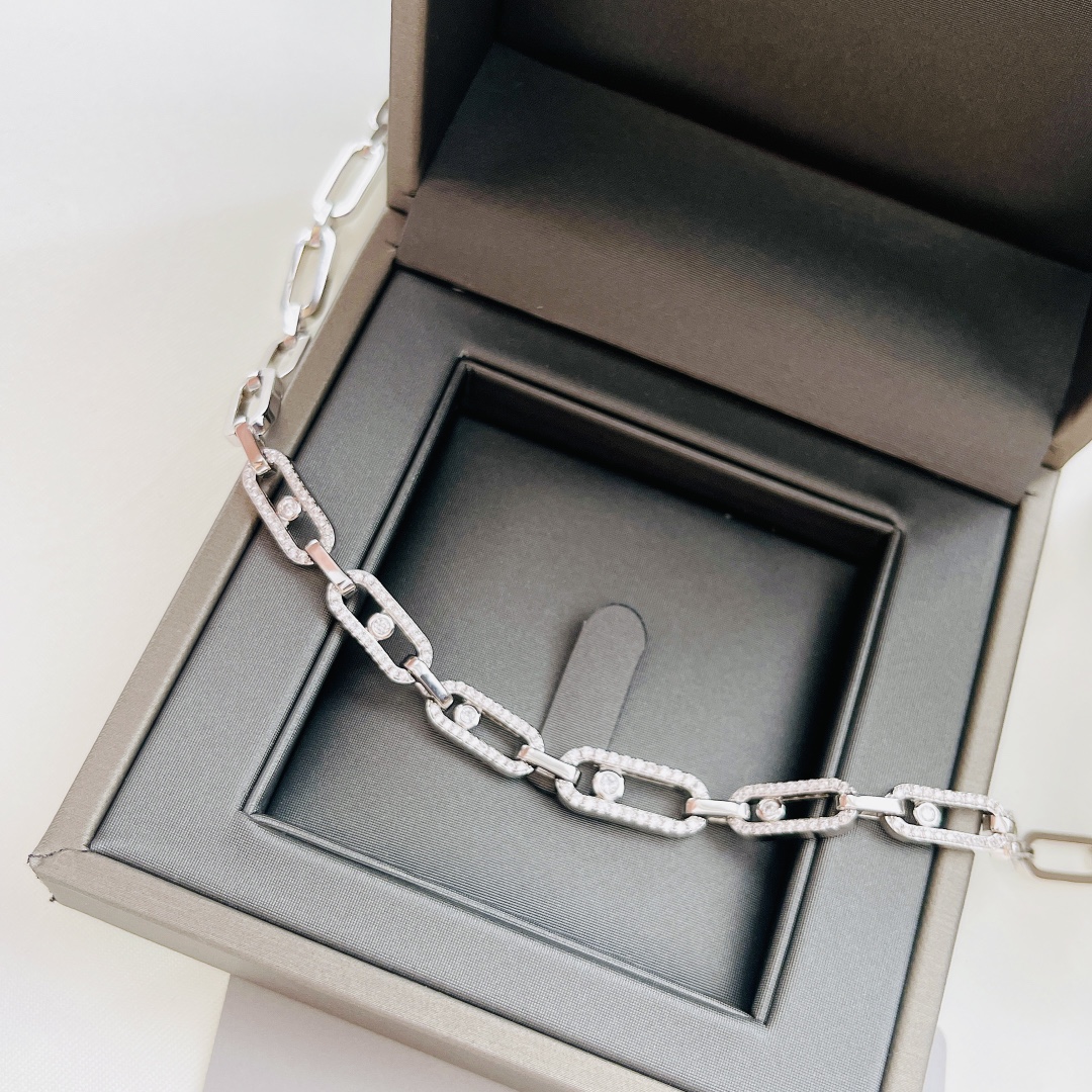 MSNV019 Choker Move Link Multi choker necklace - ccjewelryacc