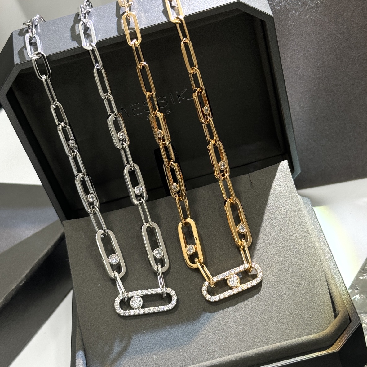 MSNV020 Move Link choker necklace - ccjewelryacc