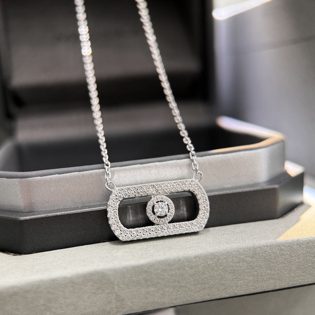MSNV012 So Move Pave pendant necklace - ccjewelryacc