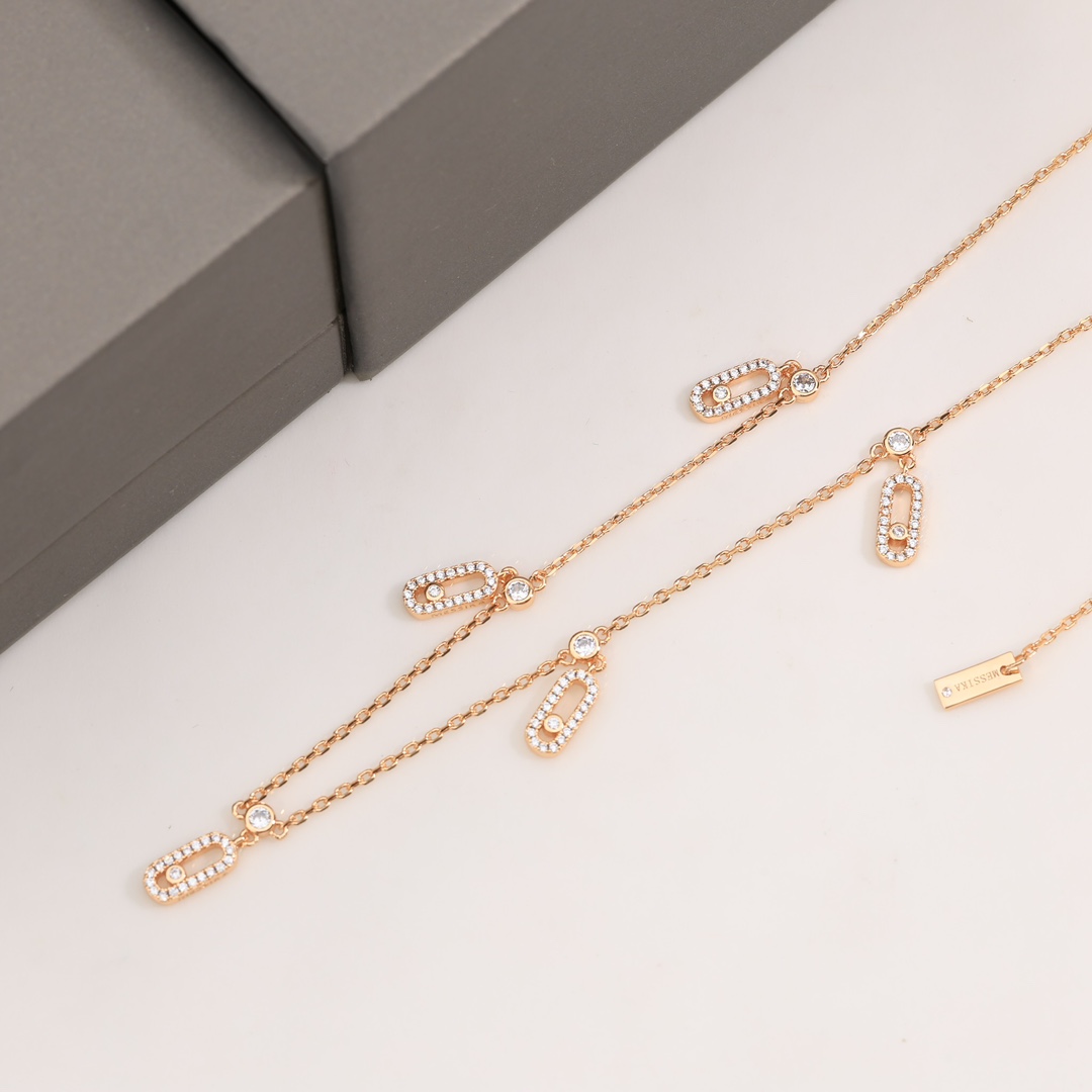 MSNV014 Choker Move Uno Pampille Pave necklace - ccjewelryacc