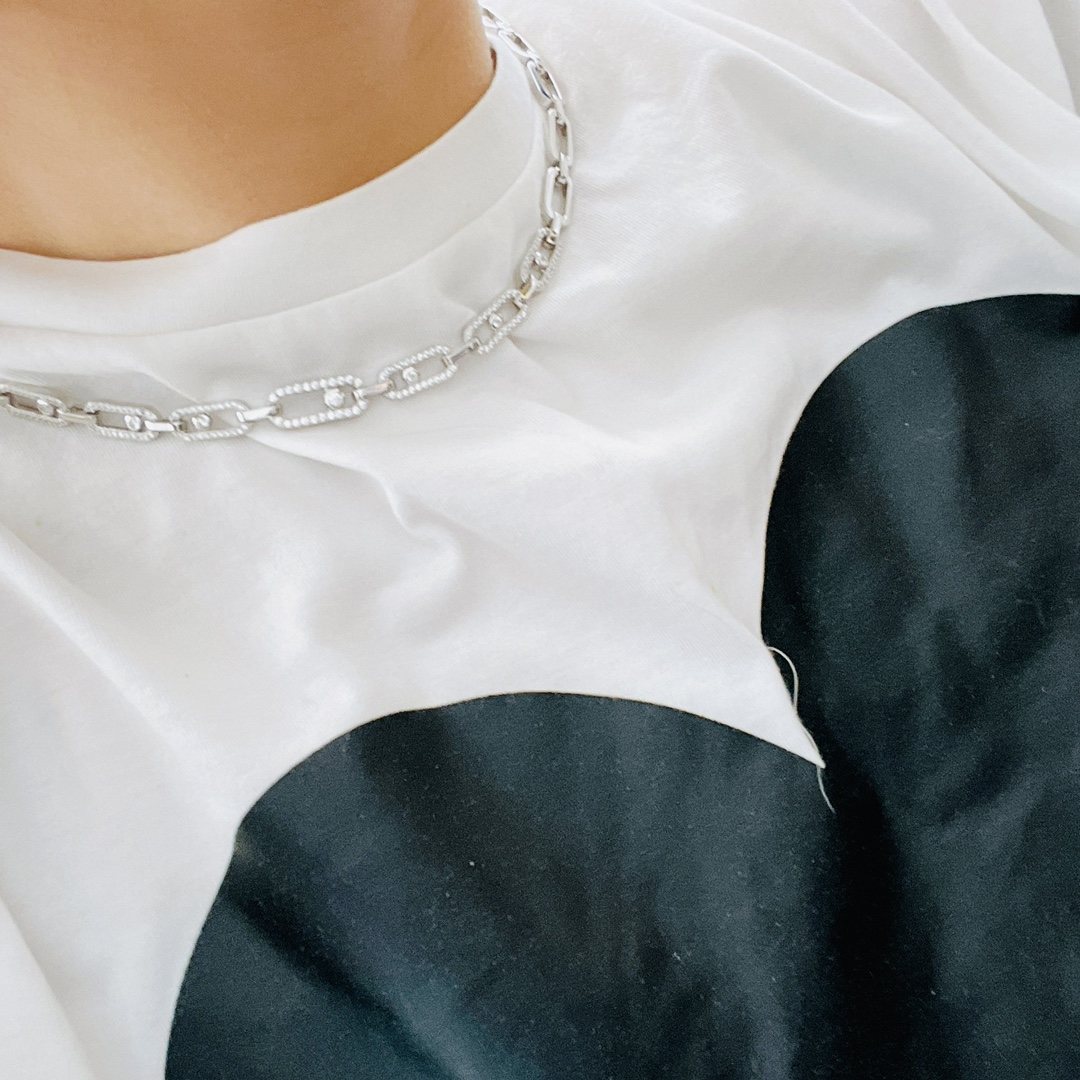 MSNV019 Choker Move Link Multi choker necklace - ccjewelryacc