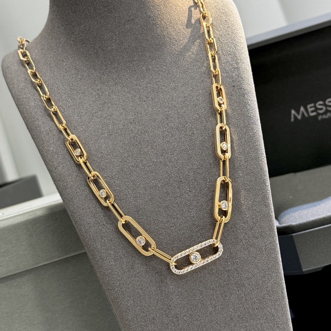 MSNV020 Move Link choker necklace - ccjewelryacc