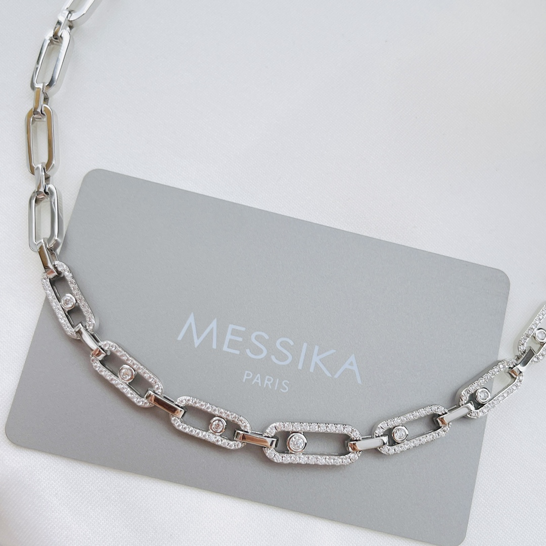 MSNV019 Choker Move Link Multi choker necklace - ccjewelryacc