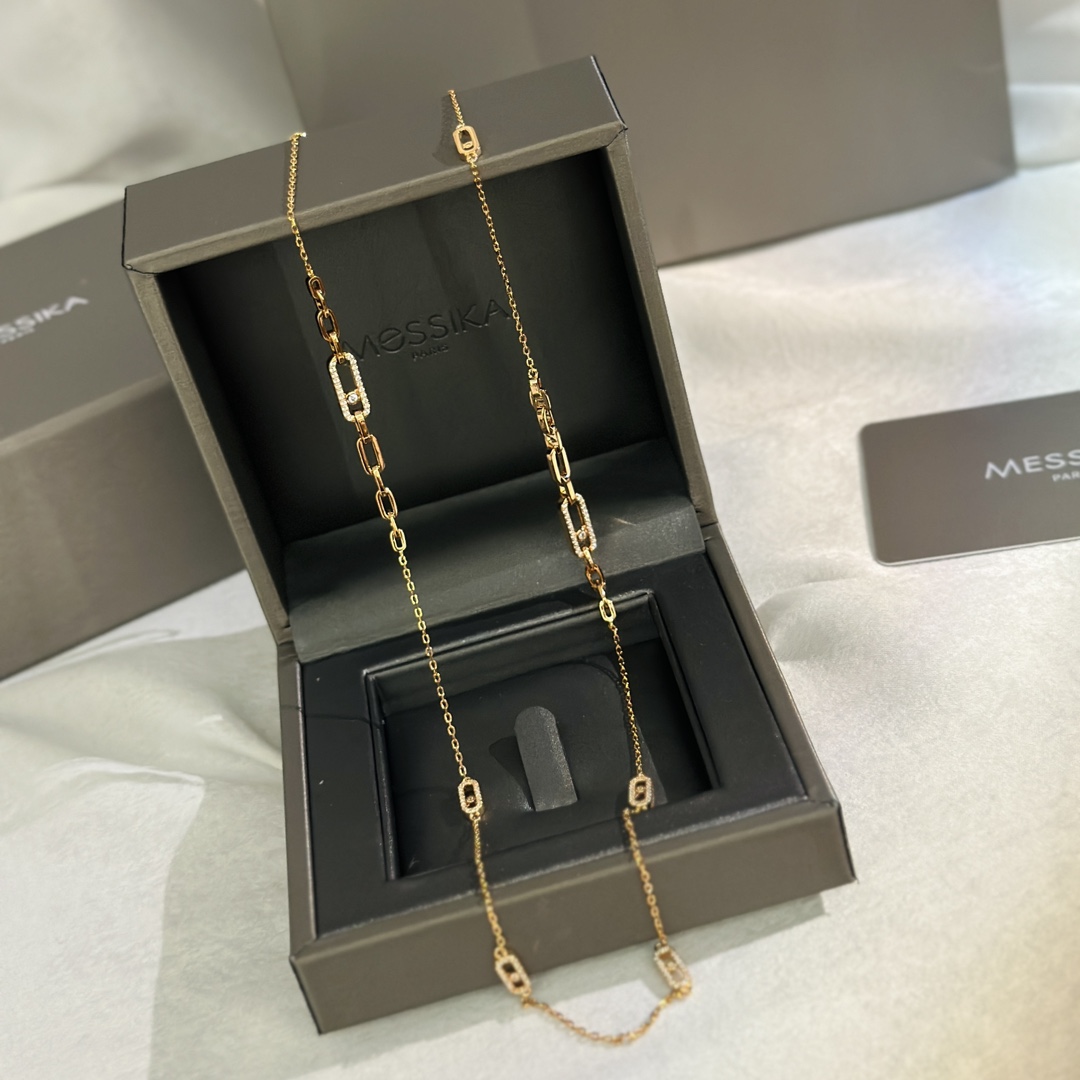 MSNV025 Sautoir Move Uno Long chain sweater necklace - ccjewelryacc