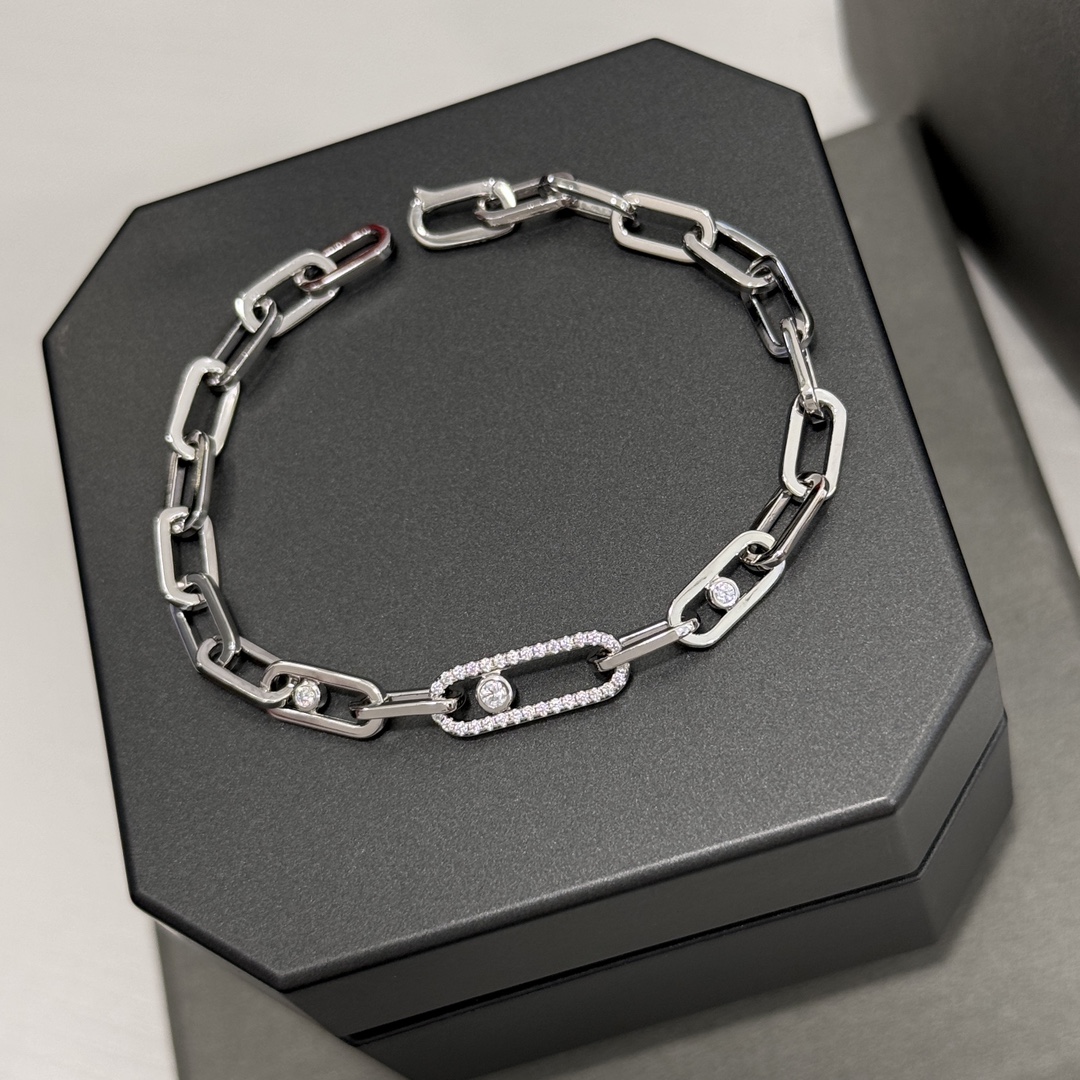 MSSV007 Move Link Diamond Bracelet Chain - ccjewelryacc