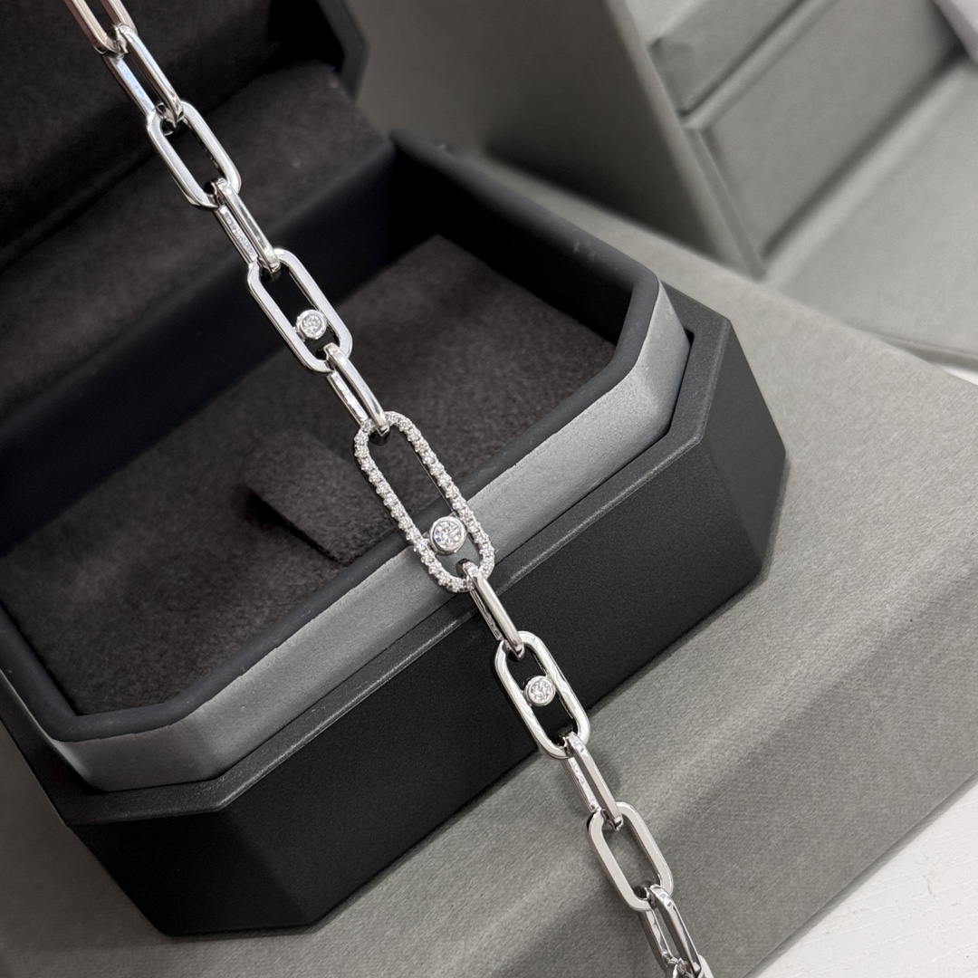 MSSV007 Move Link Diamond Bracelet Chain - ccjewelryacc
