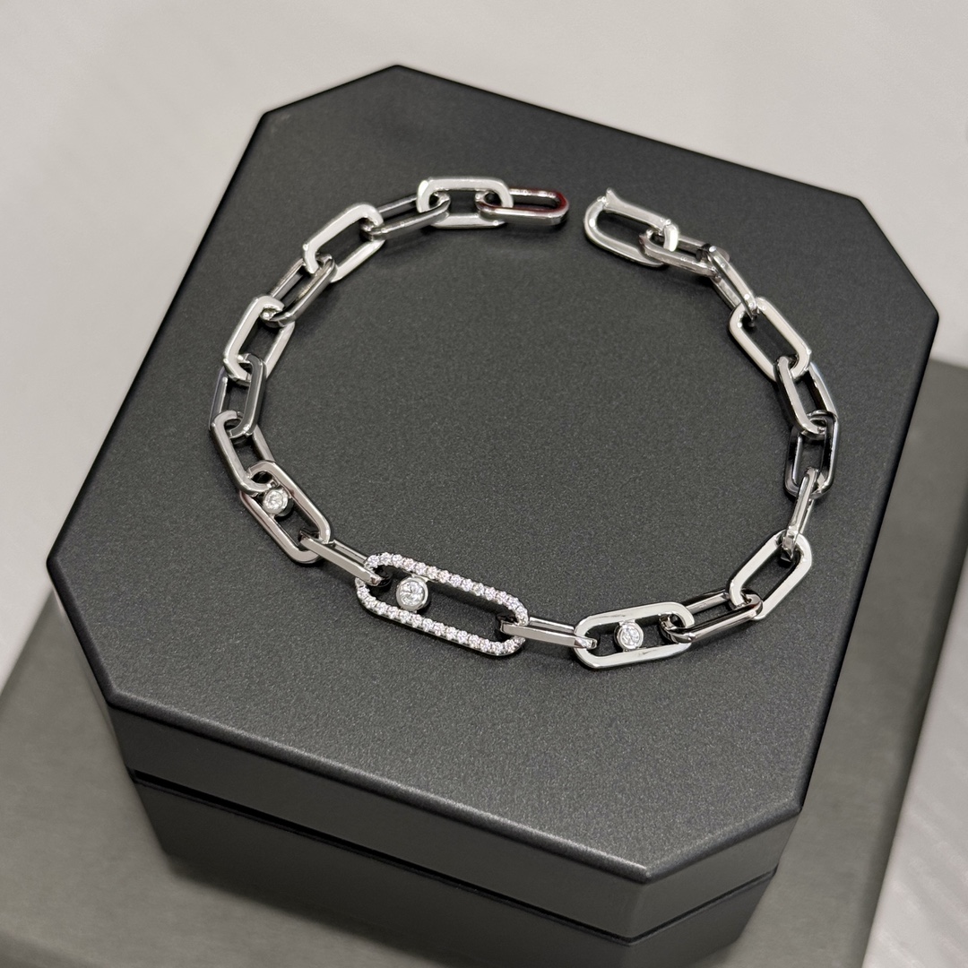 MSSV007 Move Link Diamond Bracelet Chain - ccjewelryacc