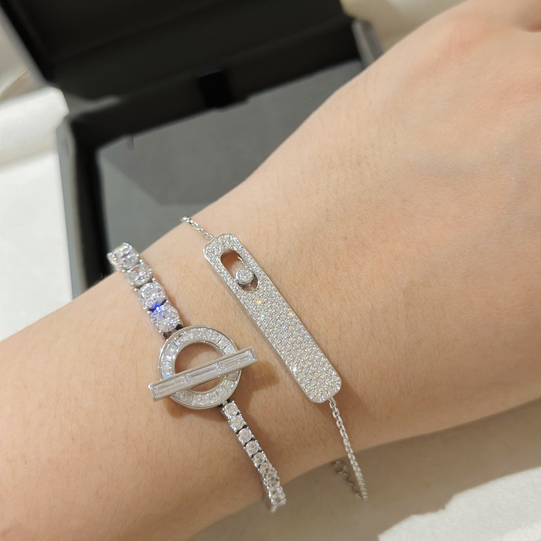 MSSV008 My First Diamond Pave bracelet chain - ccjewelryacc