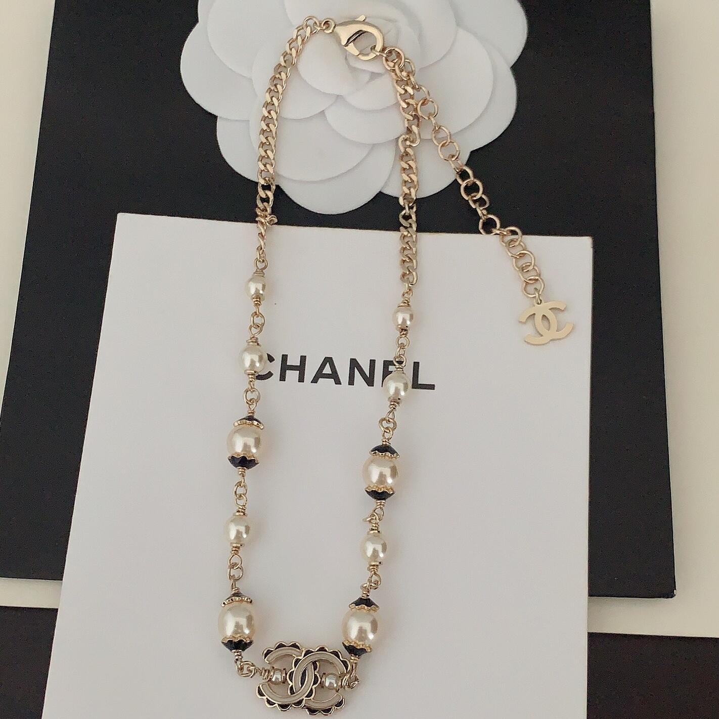 CCN543  cc logo Necklace - ccjewelryacc