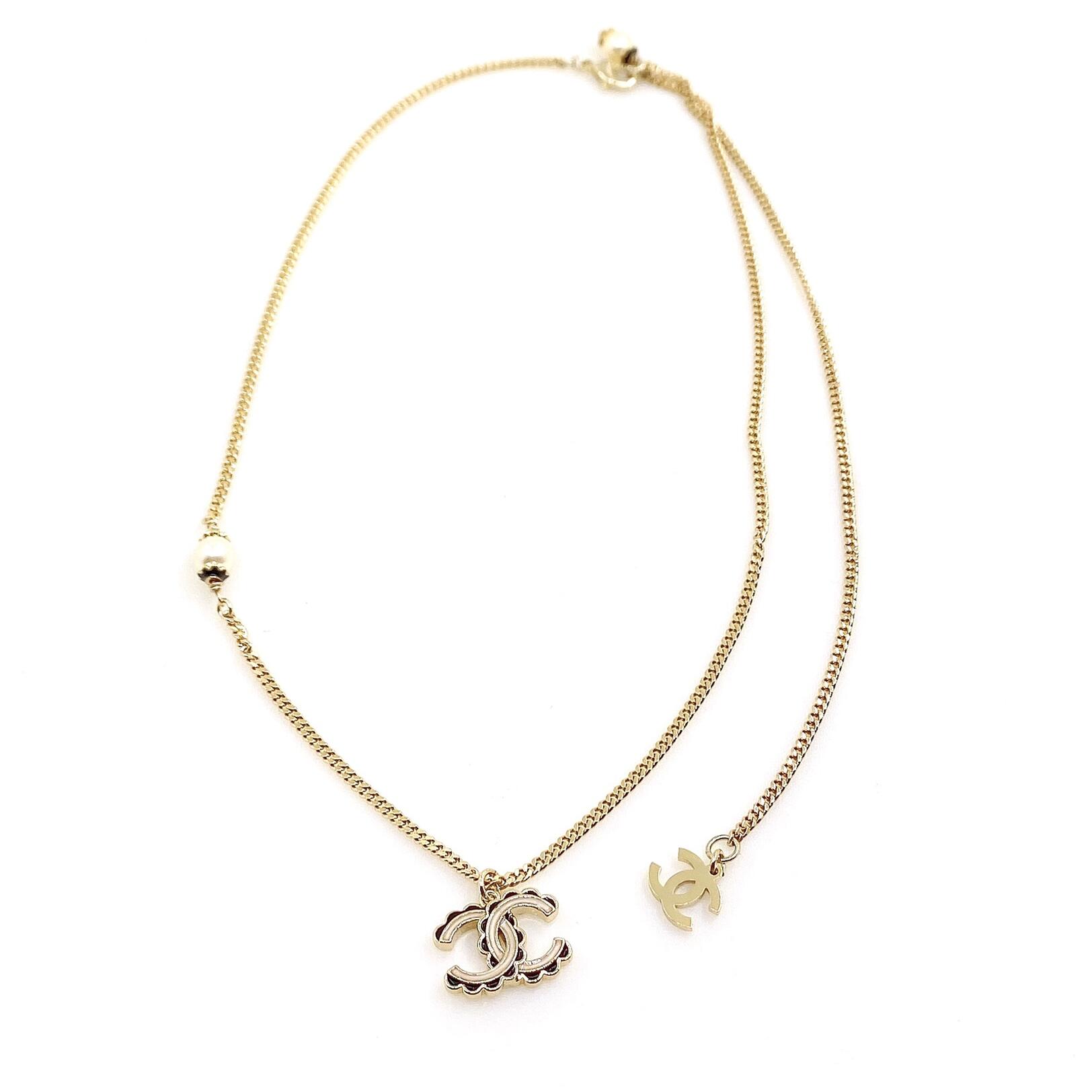 CCN542  cc logo Necklace - ccjewelryacc