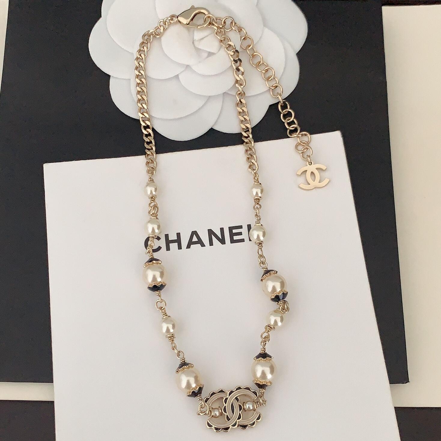 CCN543  cc logo Necklace - ccjewelryacc