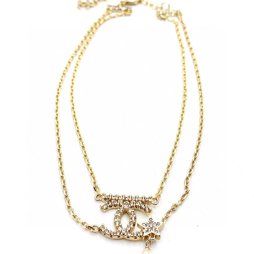 CCN540  cc logo Necklace - ccjewelryacc