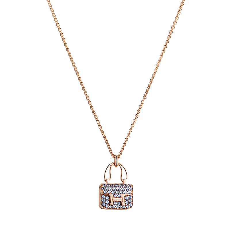 HMNS005 S925 Sterling Silver Bag Amulettes Constance pendant Necklace - ccjewelryacc